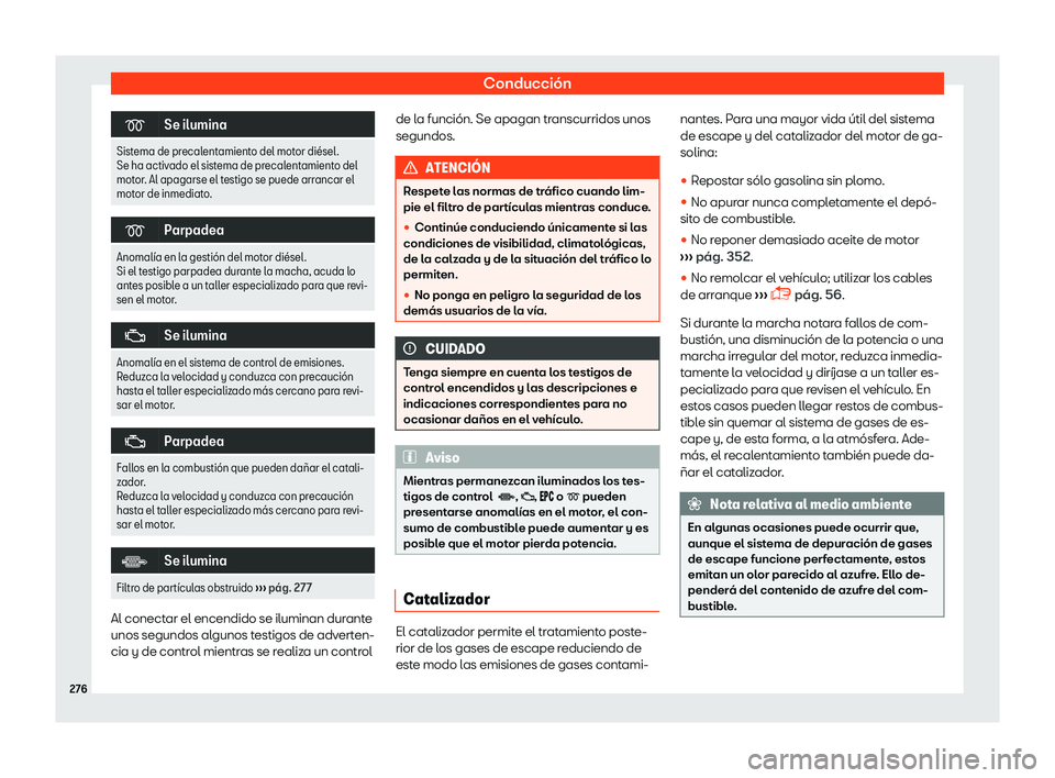 Seat Alhambra 2019 Manual del propietario (in Spanish) Conducci Seat Alhambra 2019 Manual del propietario (in Spanish) Conducci