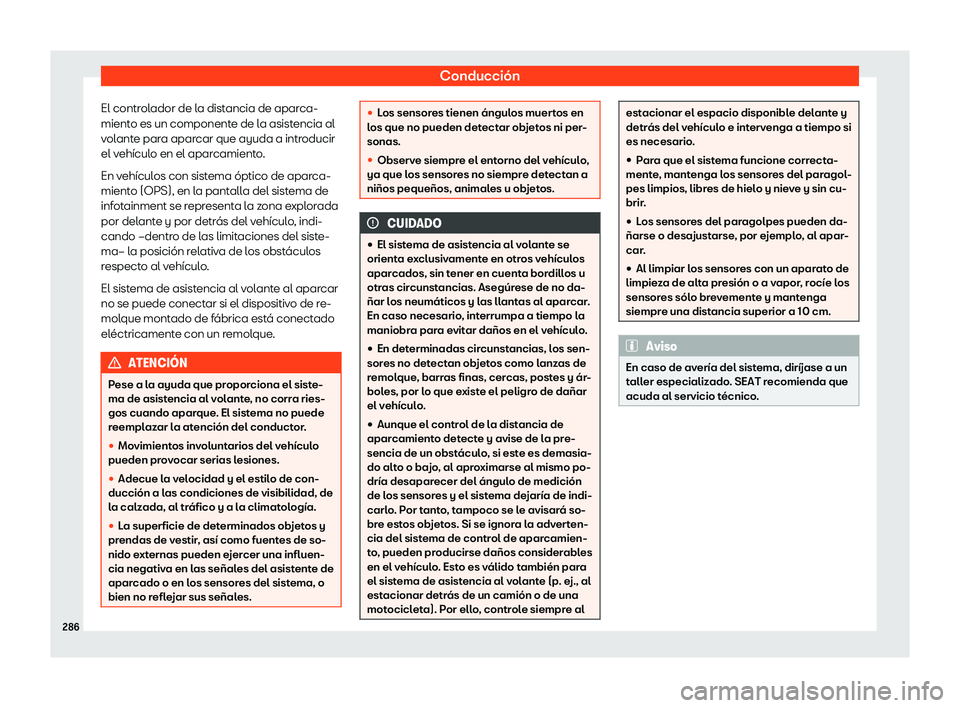 Seat Alhambra 2019  Manual del propietario (in Spanish) Conducci