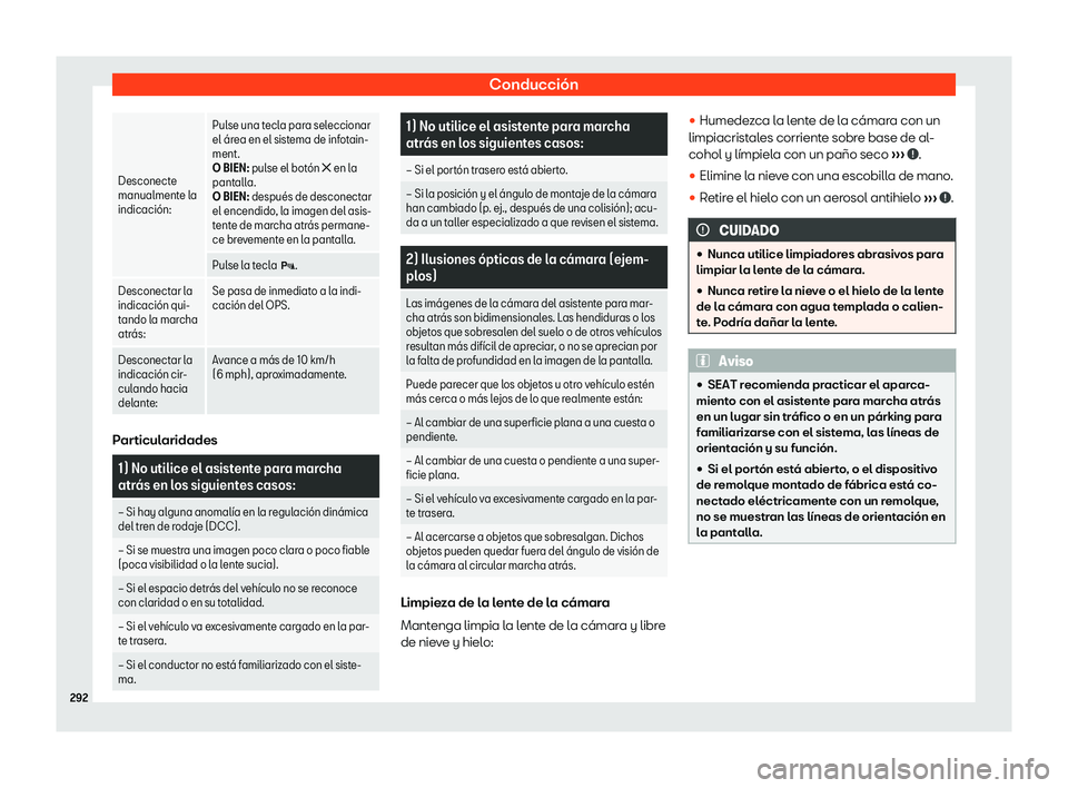 Seat Alhambra 2019  Manual del propietario (in Spanish) Conducci