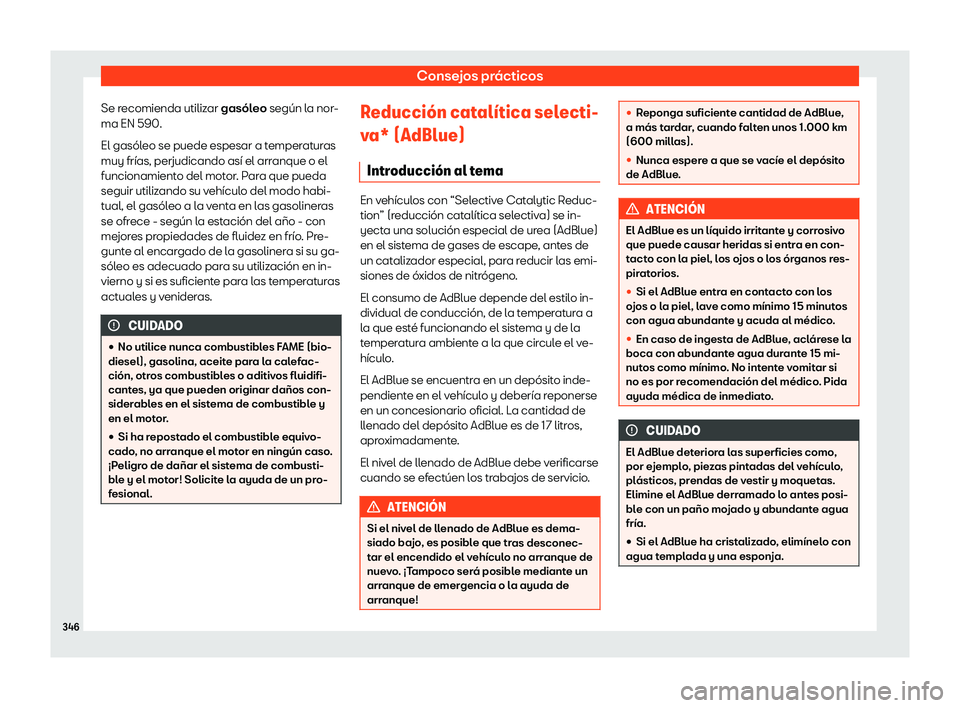 Seat Alhambra 2019 Manual del propietario (in Spanish) Consejos pr Seat Alhambra 2019 Manual del propietario (in Spanish) Consejos pr