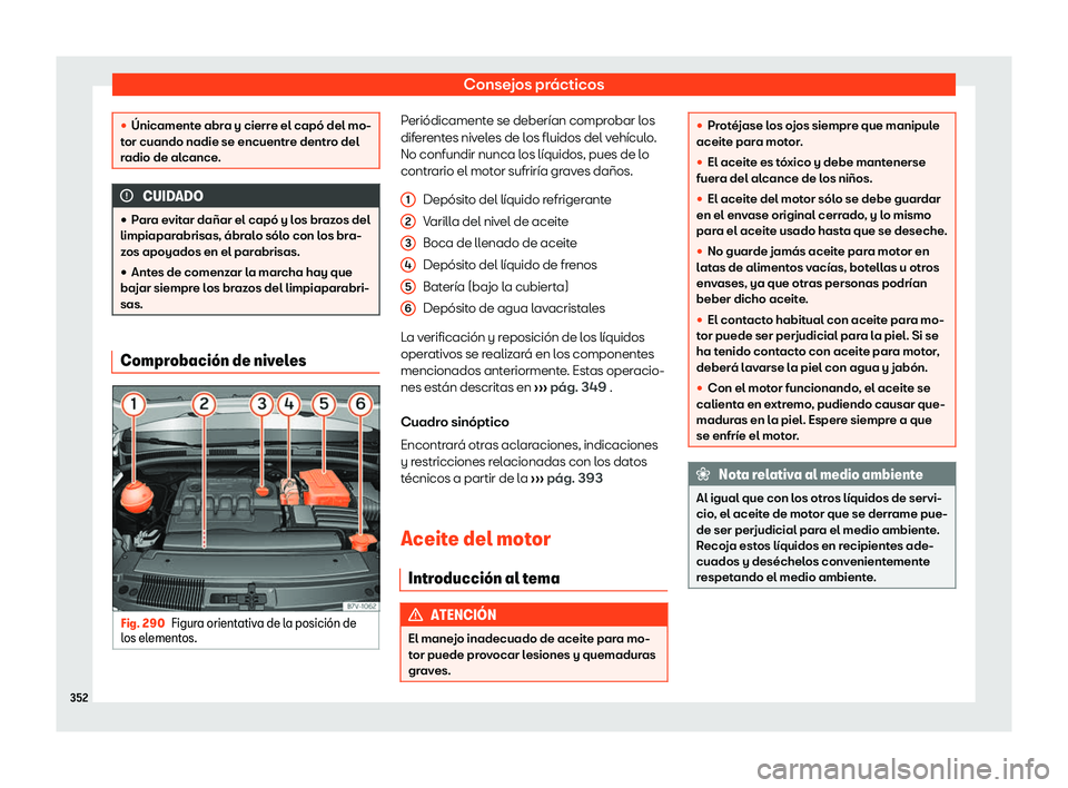 Seat Alhambra 2019 Manual del propietario (in Spanish) Consejos pr Seat Alhambra 2019 Manual del propietario (in Spanish) Consejos pr