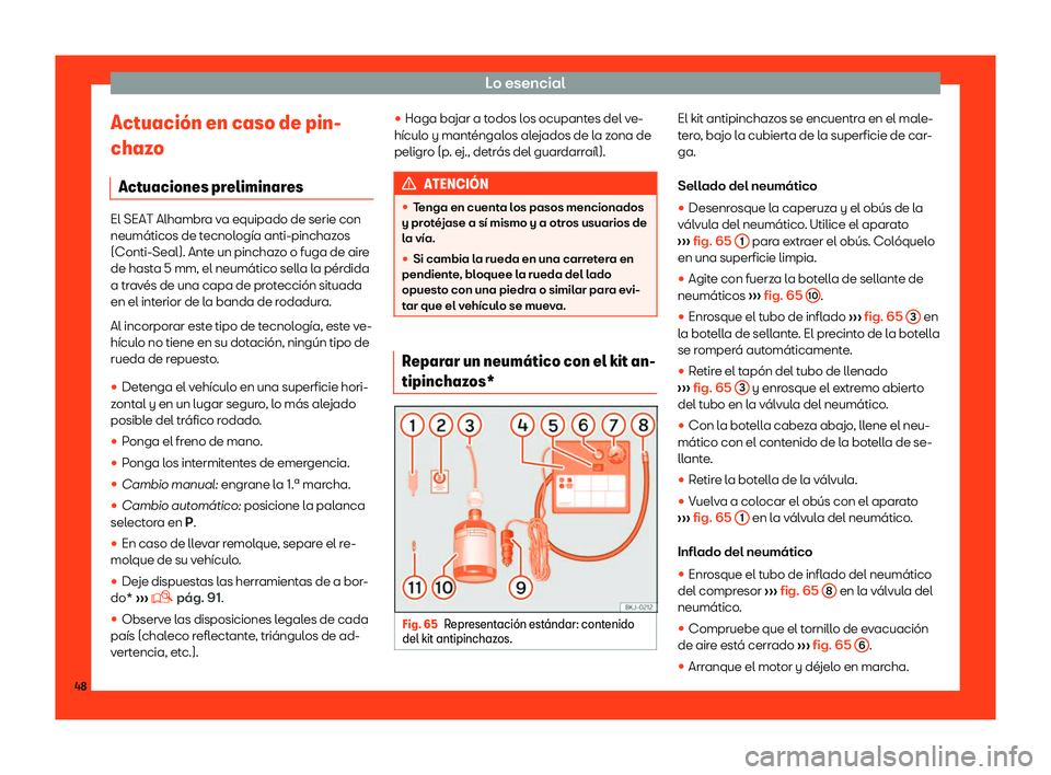Seat Alhambra 2019  Manual del propietario (in Spanish) Lo esencial
Actuaci