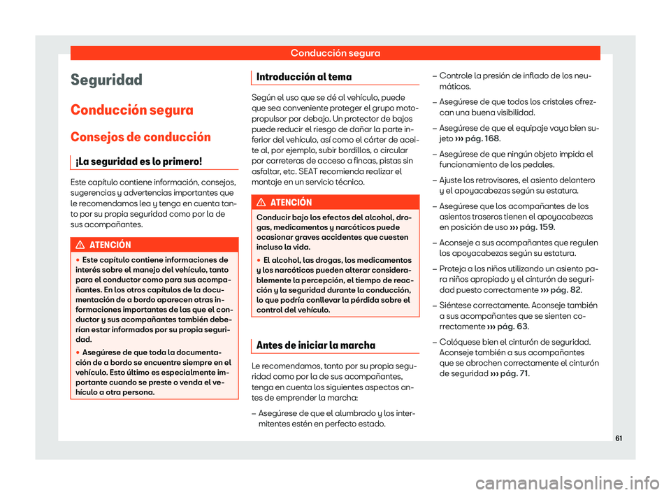 Seat Alhambra 2019  Manual del propietario (in Spanish) Conducci