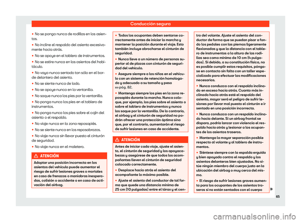 Seat Alhambra 2019  Manual del propietario (in Spanish) Conducci