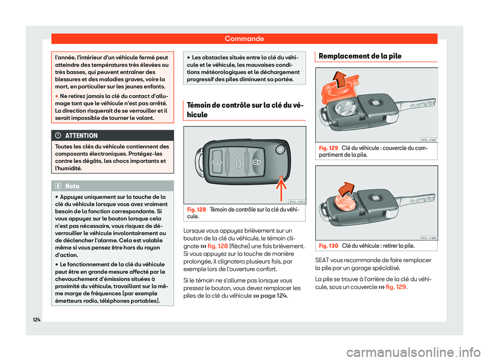 Seat Alhambra 2019  Manuel du propriétaire (in French)  Commande
l