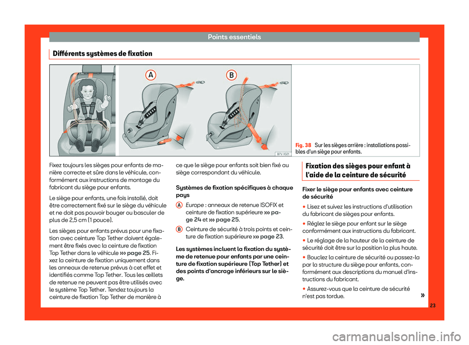 Seat Alhambra 2019  Manuel du propriétaire (in French)  Points essentiels
Diff
