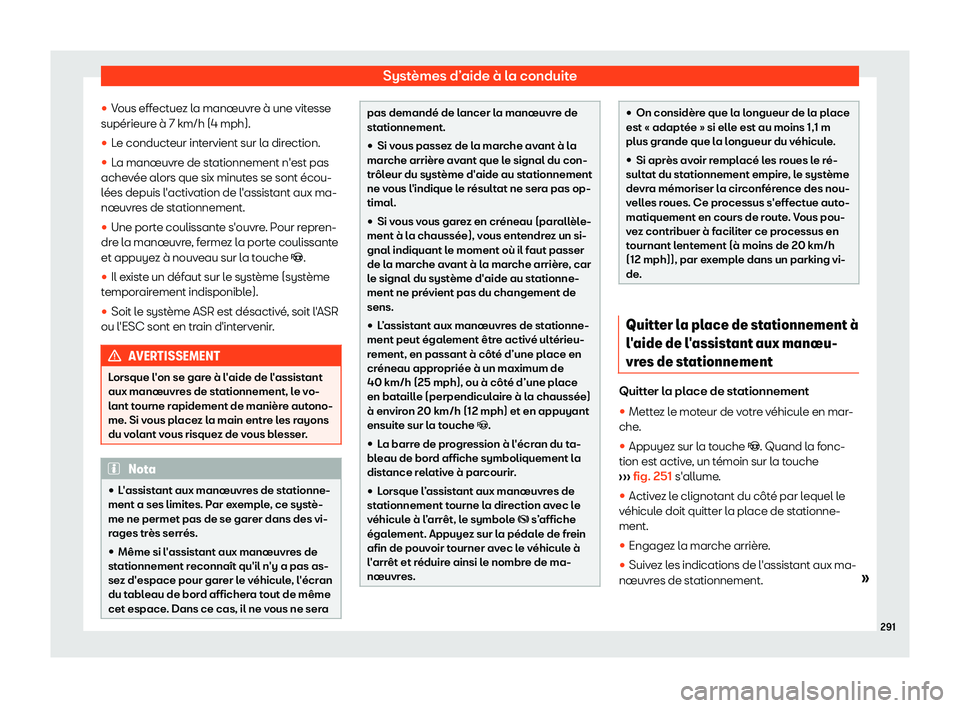 Seat Alhambra 2019  Manuel du propriétaire (in French)  Syst