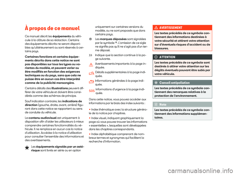 Seat Alhambra 2019 Manuel du propriétaire (in French) Seat Alhambra 2019 Manuel du propriétaire (in French)