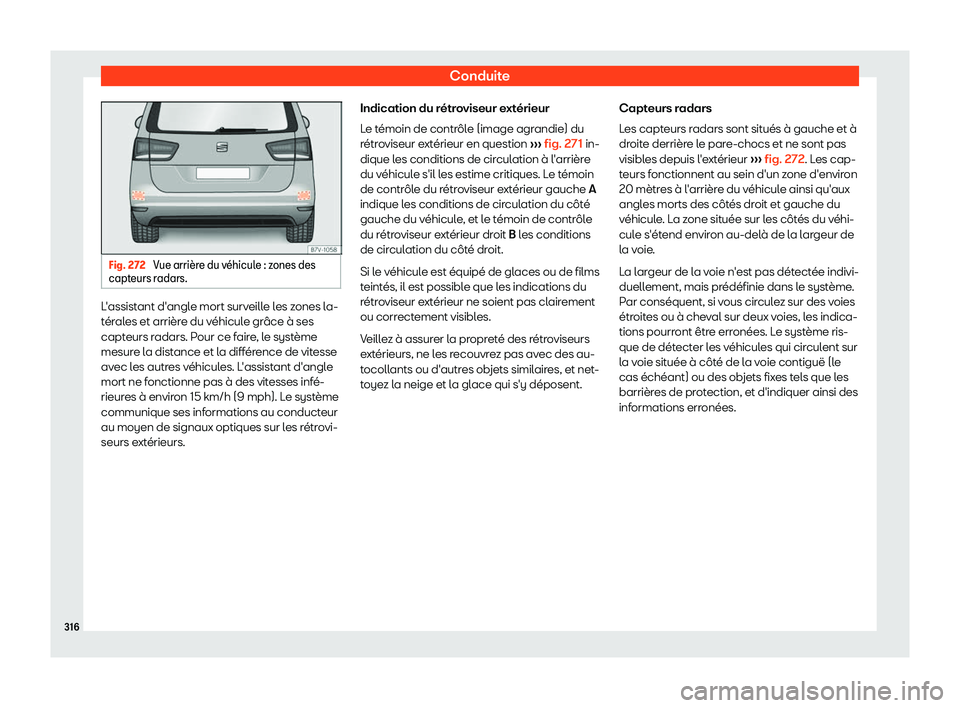 Seat Alhambra 2019  Manuel du propriétaire (in French)  Conduite
Fig. 272 
Vue arri