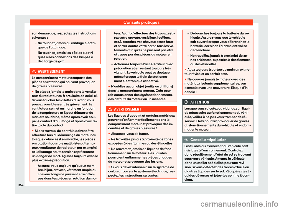 Seat Alhambra 2019  Manuel du propriétaire (in French)  Conseils pratiques
son d