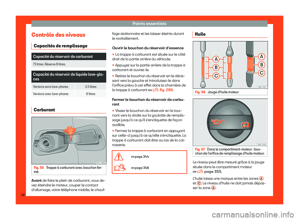Seat Alhambra 2019  Manuel du propriétaire (in French)  Points essentiels
Contr