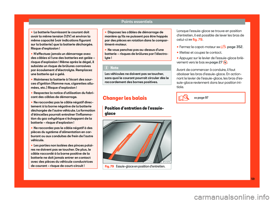 Seat Alhambra 2019  Manuel du propriétaire (in French)  Points essentiels
