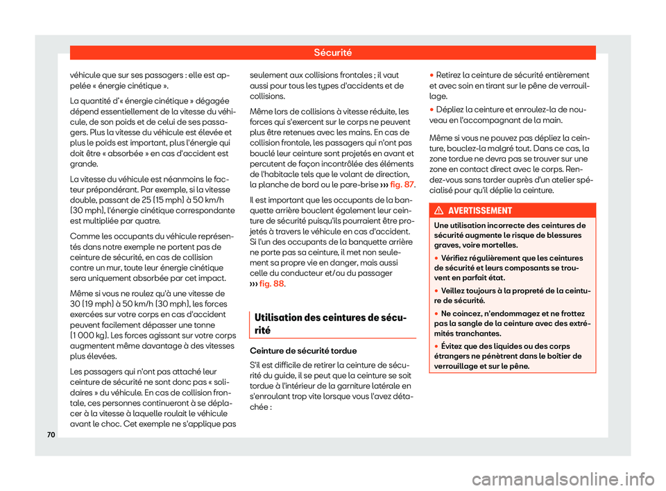 Seat Alhambra 2019 Manuel du propriétaire (in French) S Seat Alhambra 2019 Manuel du propriétaire (in French) S
