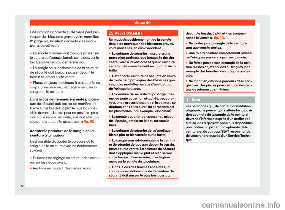 Seat Alhambra 2019 Manuel du propriétaire (in French) S Seat Alhambra 2019 Manuel du propriétaire (in French) S