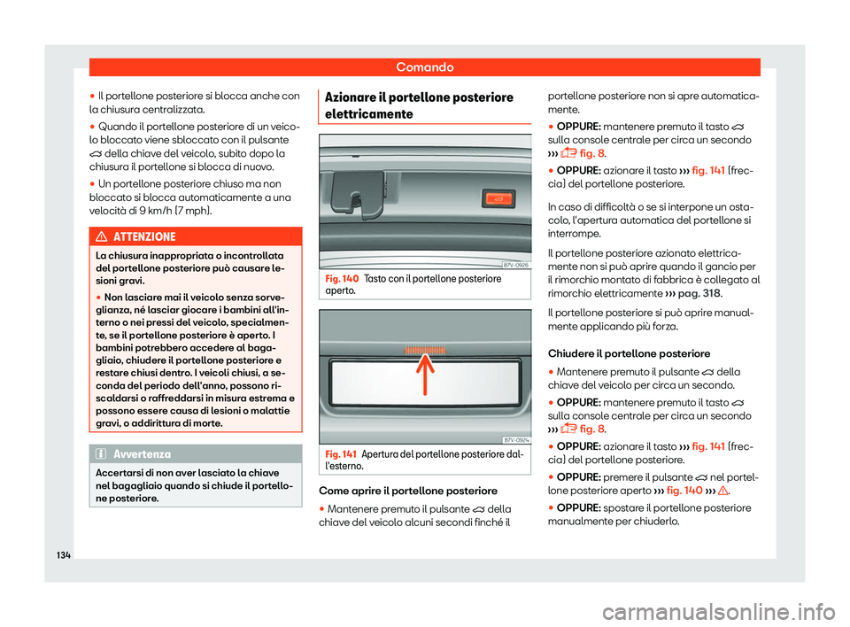 Seat Alhambra 2019  Manuale del proprietario (in Italian) Comando
