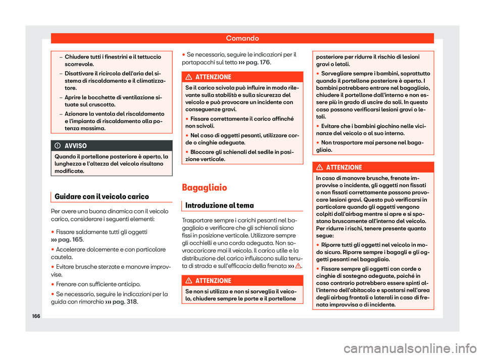 Seat Alhambra 2019  Manuale del proprietario (in Italian) Comando
�
