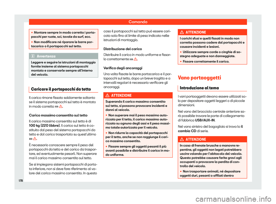 Seat Alhambra 2019  Manuale del proprietario (in Italian) Comando
