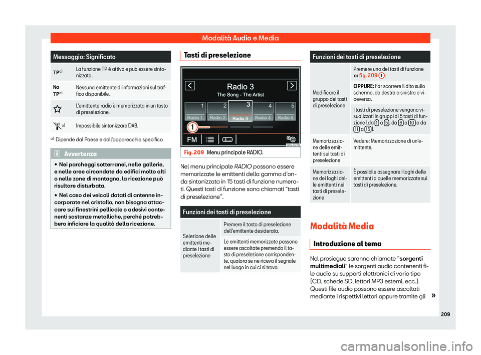 Seat Alhambra 2019  Manuale del proprietario (in Italian) Modalit