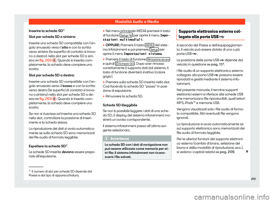 Seat Alhambra 2019  Manuale del proprietario (in Italian) Modalit