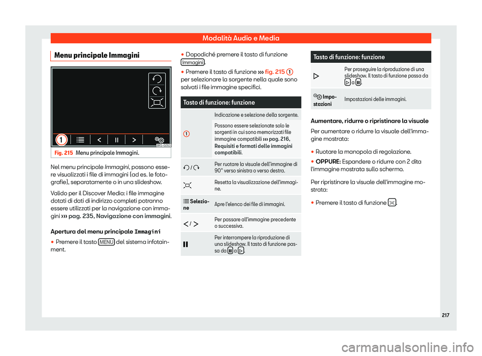 Seat Alhambra 2019  Manuale del proprietario (in Italian) Modalit