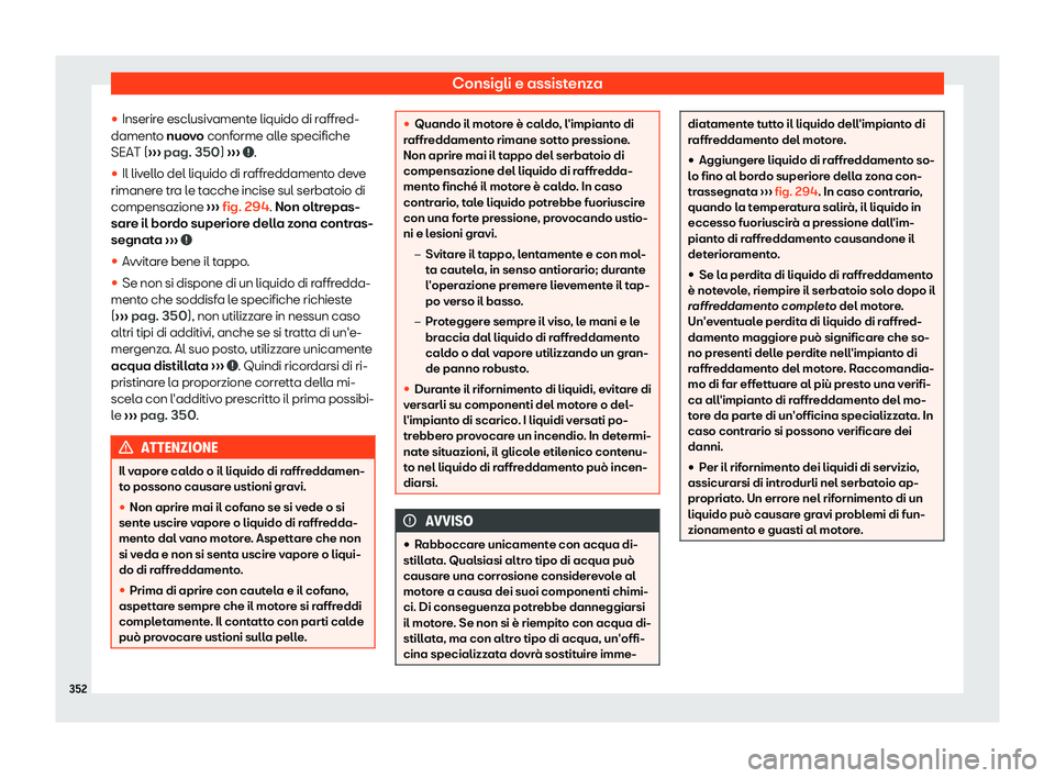 Seat Alhambra 2019  Manuale del proprietario (in Italian) Consigli e assistenza
