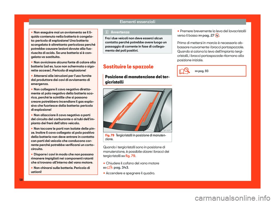 Seat Alhambra 2019  Manuale del proprietario (in Italian) Elementi essenziali
