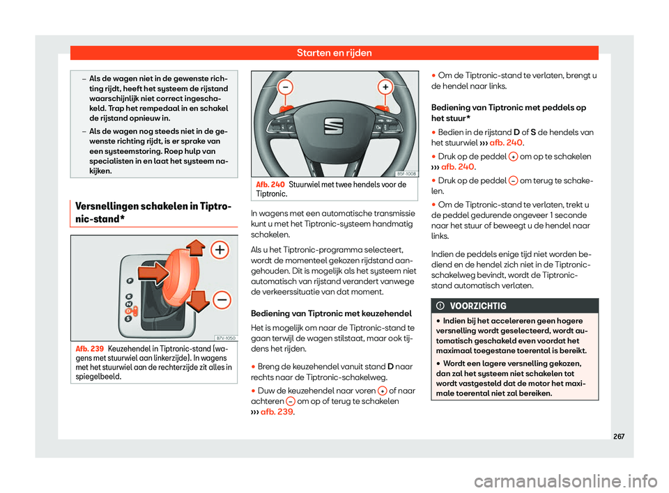 Seat Alhambra 2019  Handleiding (in Dutch) Starten en r