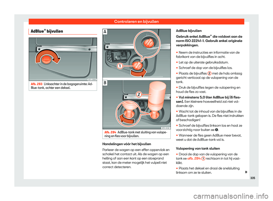 Seat Alhambra 2019  Handleiding (in Dutch) Controleren en b