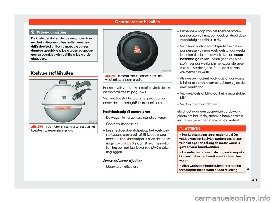 Seat Alhambra 2019  Handleiding (in Dutch) Controleren en b