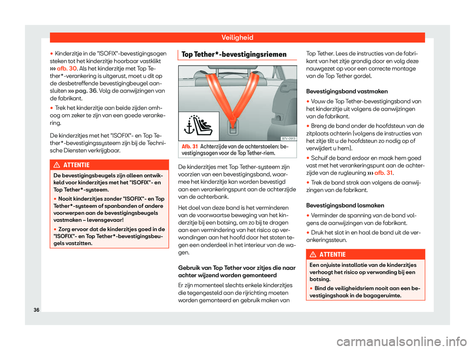 Seat Alhambra 2019  Handleiding (in Dutch) Veiligheid
