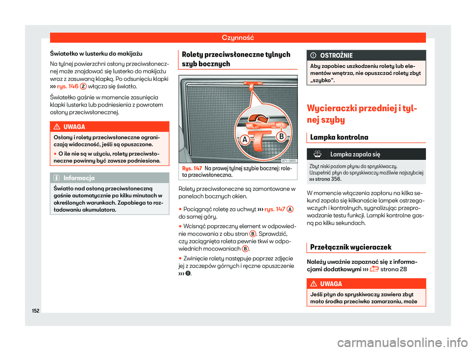 Seat Alhambra 2019  Instrukcja Obsługi (in Polish) Czynno