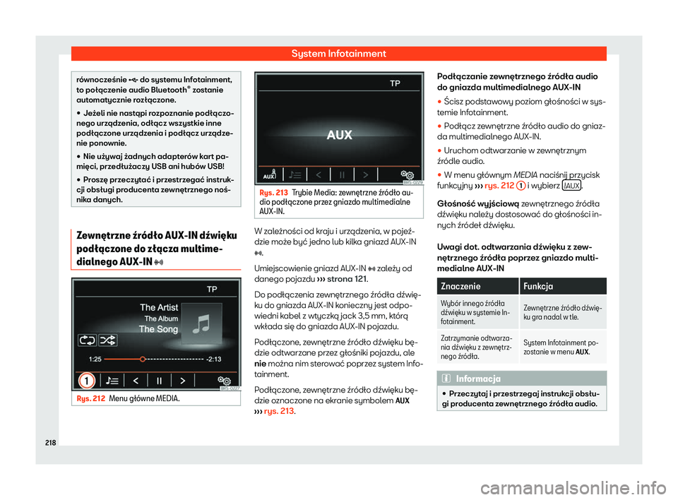 Seat Alhambra 2019  Instrukcja Obsługi (in Polish) System Infotainment
r