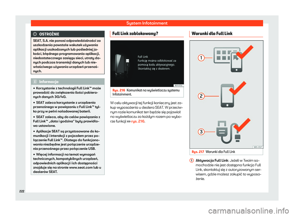 Seat Alhambra 2019  Instrukcja Obsługi (in Polish) System Infotainment
OSTRO