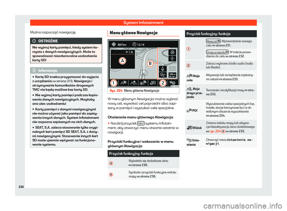 Seat Alhambra 2019  Instrukcja Obsługi (in Polish) System Infotainment
Mo