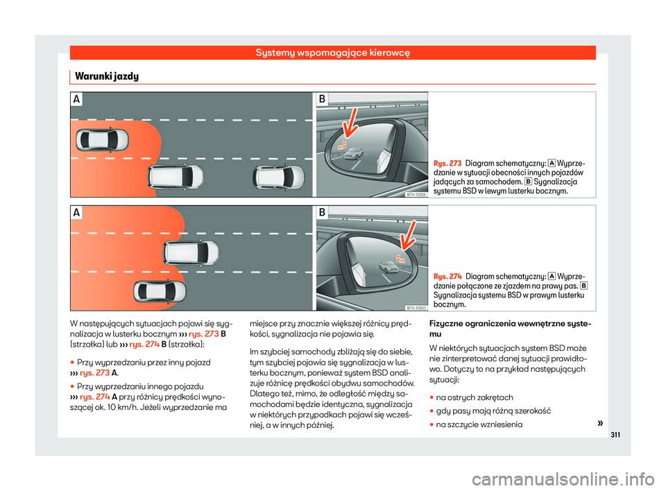 Seat Alhambra 2019  Instrukcja Obsługi (in Polish) Systemy wspomagaj