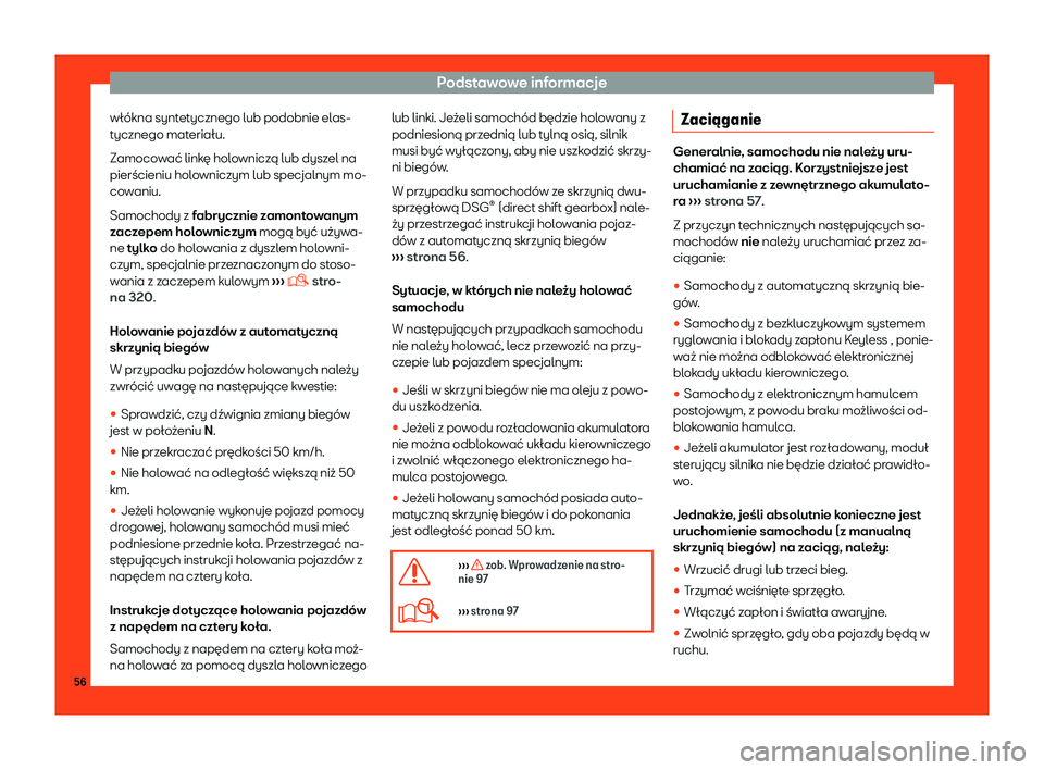 Seat Alhambra 2019  Instrukcja Obsługi (in Polish) Podstawowe informacje
w