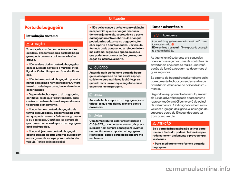 Seat Alhambra 2019  Manual do proprietário (in Portuguese)  Utiliza