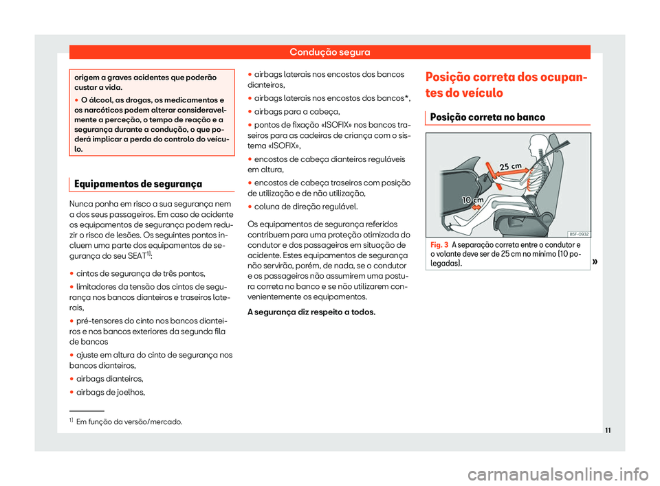 Seat Alhambra 2019 Manual do proprietário (in Portuguese) Condu Seat Alhambra 2019 Manual do proprietário (in Portuguese) Condu