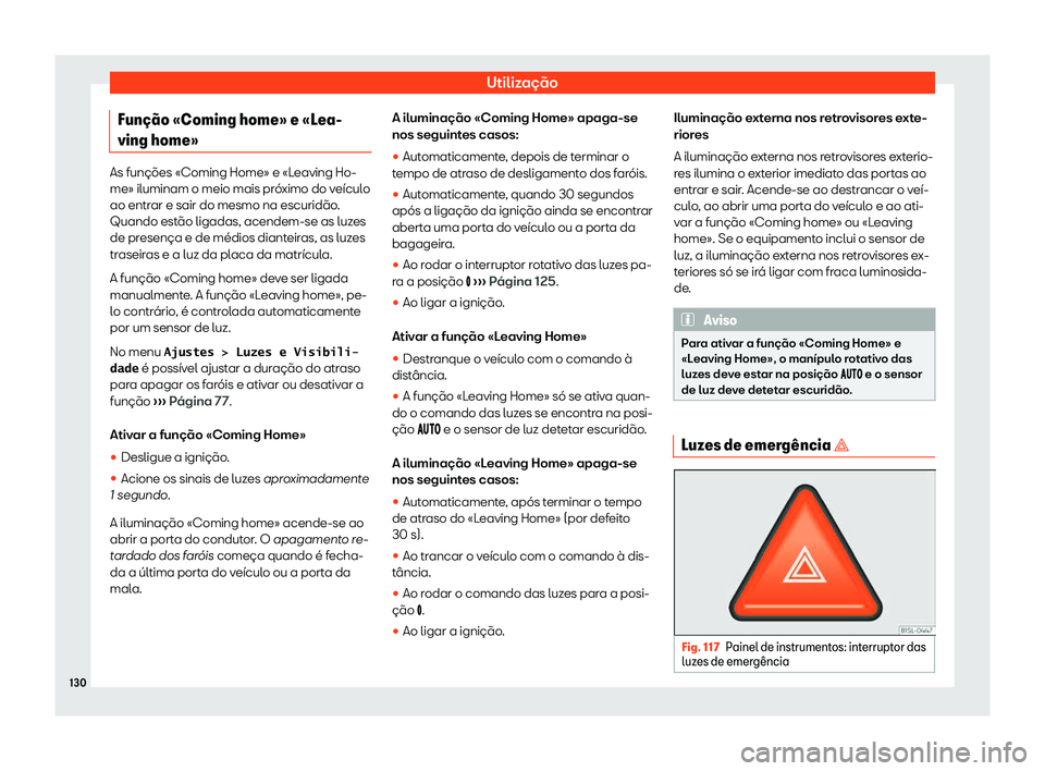 Seat Alhambra 2019  Manual do proprietário (in Portuguese)  Utiliza