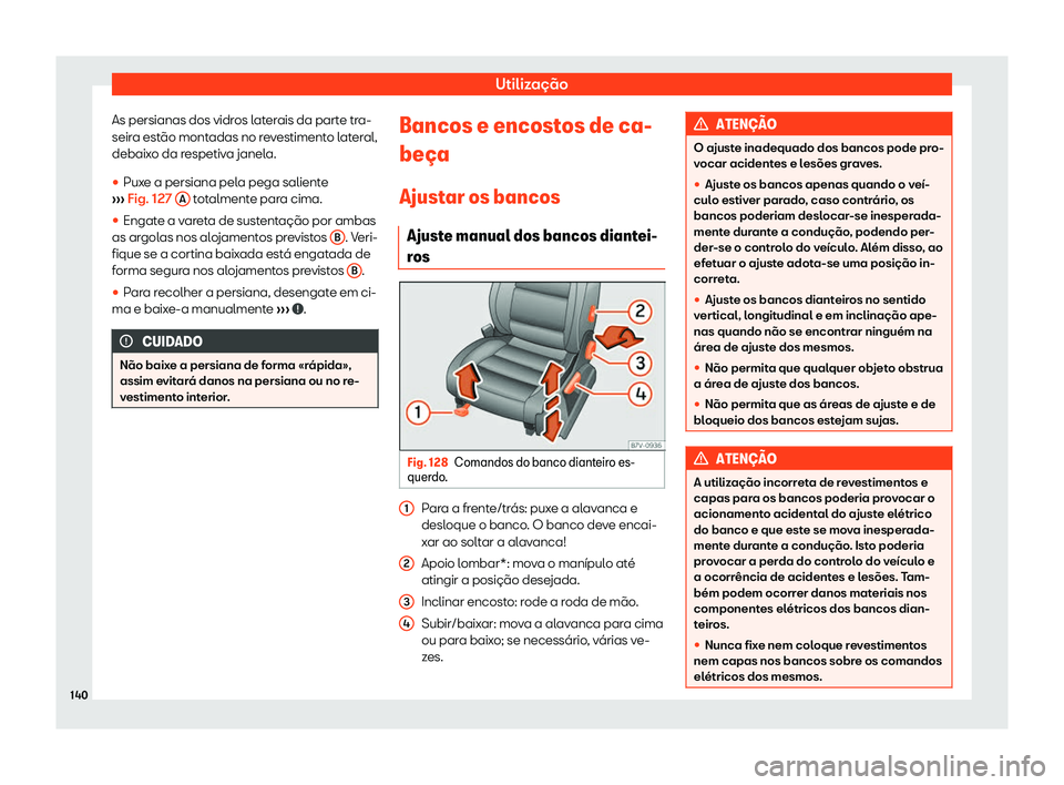 Seat Alhambra 2019  Manual do proprietário (in Portuguese)  Utiliza