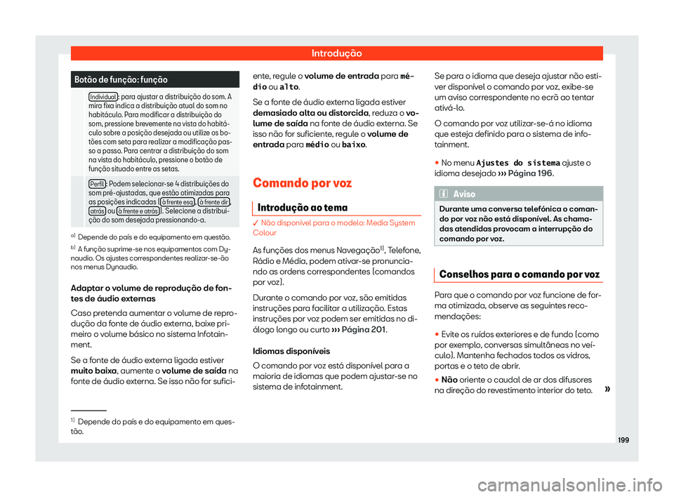 Seat Alhambra 2019  Manual do proprietário (in Portuguese)  Introdu