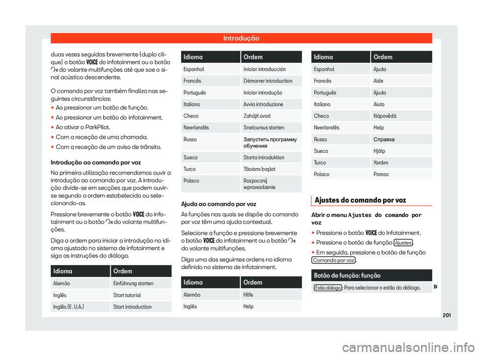 Seat Alhambra 2019  Manual do proprietário (in Portuguese)  Introdu
