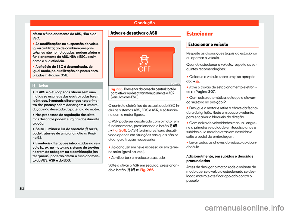 Seat Alhambra 2019  Manual do proprietário (in Portuguese)  Condu
