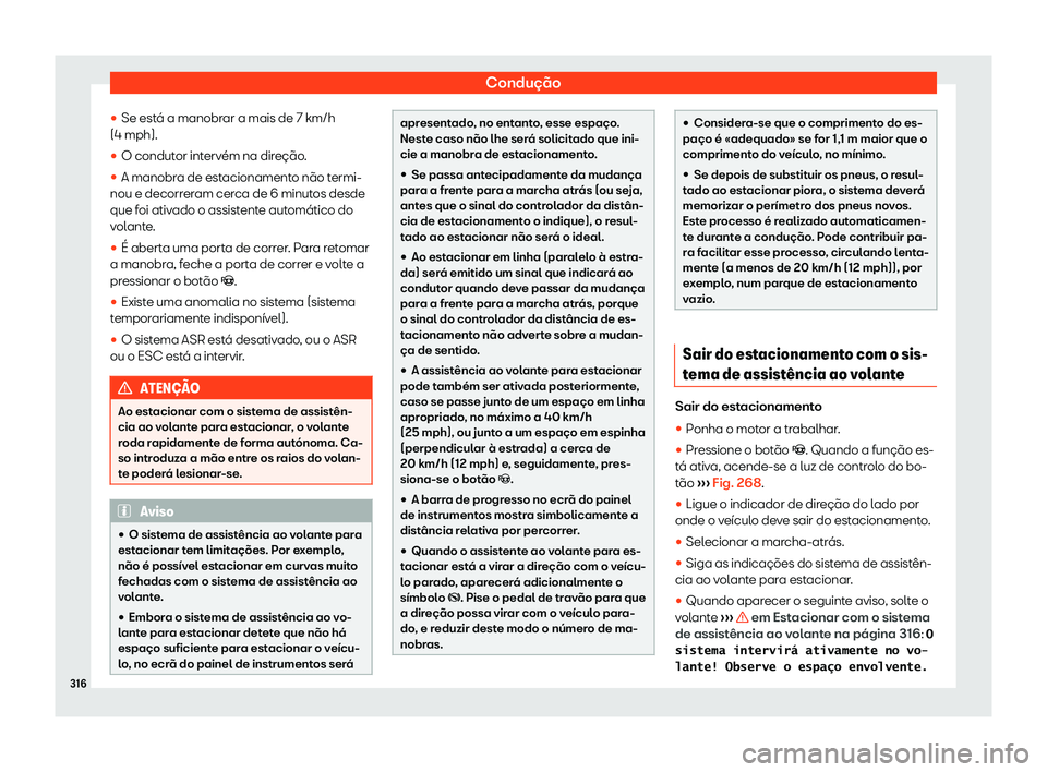 Seat Alhambra 2019  Manual do proprietário (in Portuguese)  Condu