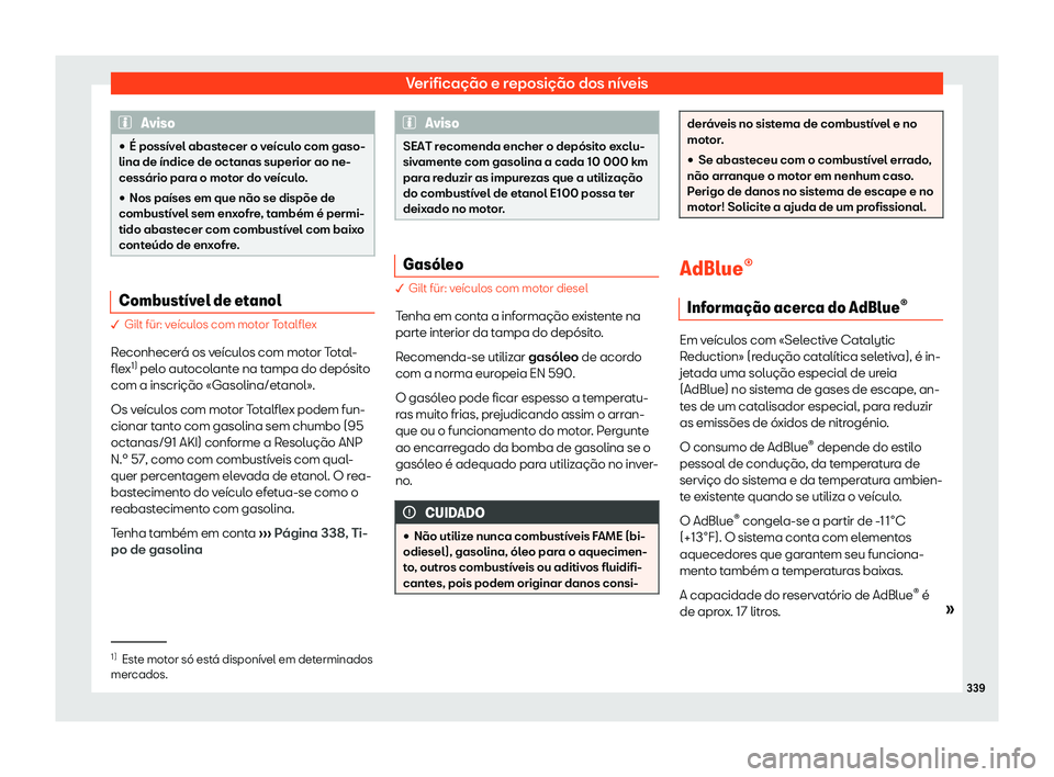 Seat Alhambra 2019 Manual do proprietário (in Portuguese) Verifica Seat Alhambra 2019 Manual do proprietário (in Portuguese) Verifica