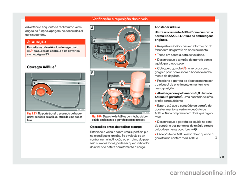Seat Alhambra 2019 Manual do proprietário (in Portuguese) Verifica Seat Alhambra 2019 Manual do proprietário (in Portuguese) Verifica
