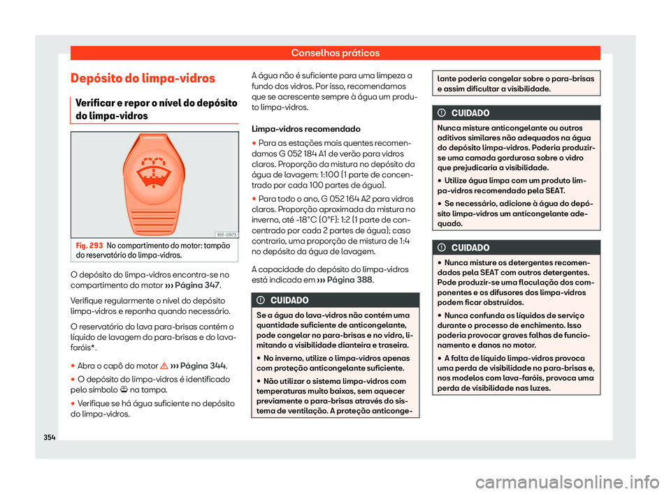 Seat Alhambra 2019 Manual do proprietário (in Portuguese) Conselhos pr Seat Alhambra 2019 Manual do proprietário (in Portuguese) Conselhos pr