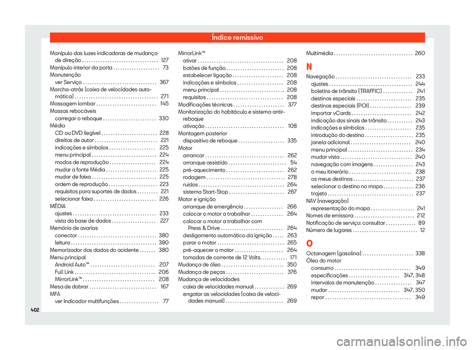 Seat Alhambra 2019 Manual do proprietário (in Portuguese) Seat Alhambra 2019 Manual do proprietário (in Portuguese)