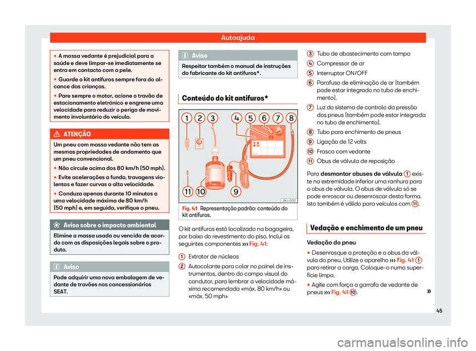 Seat Alhambra 2019  Manual do proprietário (in Portuguese)  Autoajuda
