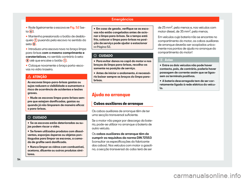 Seat Alhambra 2019  Manual do proprietário (in Portuguese)  Emerg